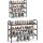3-Tier Adjustable Metal Shoe Rack Ink Black