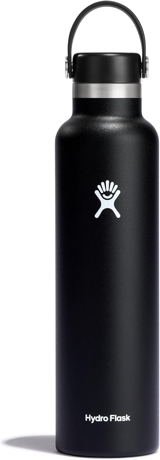 Insulated Stainless Steel Water Bottle 24oz Black