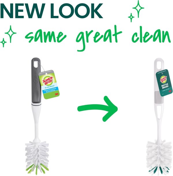 Glass Bottle Brush Non-Slip Handle
