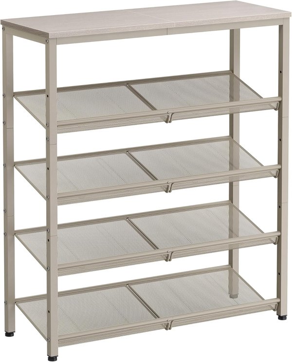Shoe Rack ULBS038L01 5-Tier Cappuccino Beige