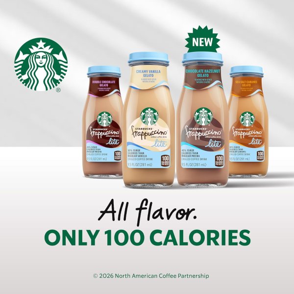 Frappuccino Lite Chocolate Hazelnut 9.5oz 12-Pack