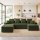 Living&Giving Cloud 128寸U型沙发 绿色