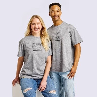  Psyduck Print Short Sleeve T-Shirt L