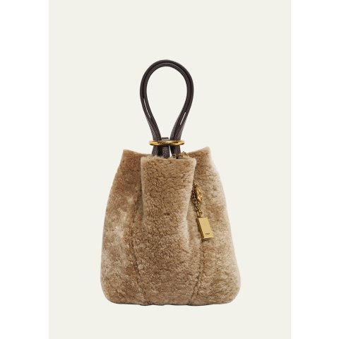Spin Mini Shearling Bucket Bag