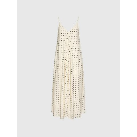 URBAN REVIVO Polka Dot Strappy Midi Dress