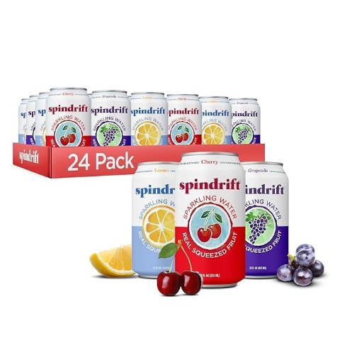 Spindrift Sparkling Water 24 Cans 3 Flavors