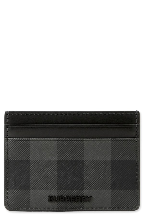 Sandon Check Card Case Men