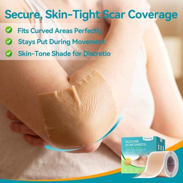 Silicone Scar Sheets UPF50+ 1.6x78.7 Inch