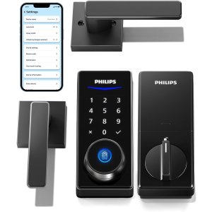 Philips 智能门锁 带把手 指纹解锁