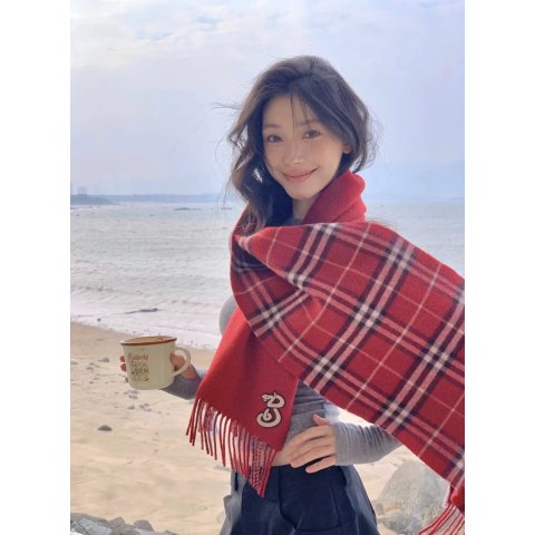 EKD Check Cashmere Scarf