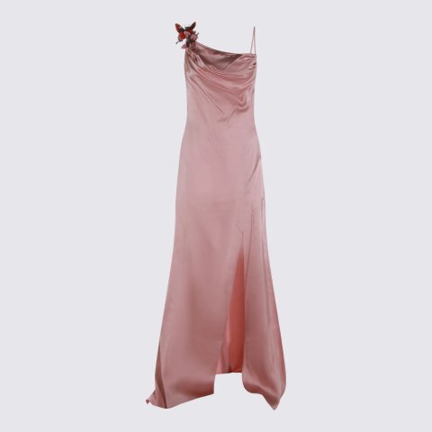 BlumarineViscose Slip Dress Pink
