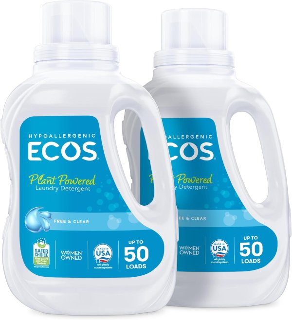 ECOS 洗衣液 50盎司 2瓶装