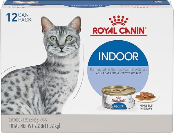  Indoor Adult Cat Food 3oz 12-Pack