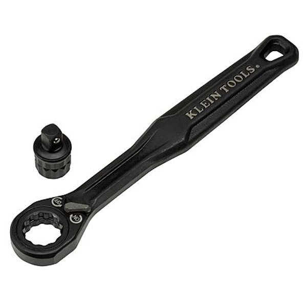 Klein Tools 65301ADP Pass Through Ratchet and 1/4-Inch Socket Adapter Set