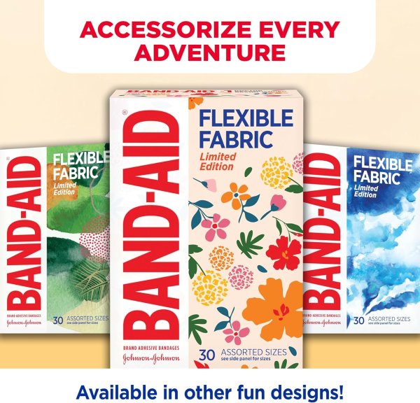 Band-Aid 灵巧布创可贴 花卉款 30片