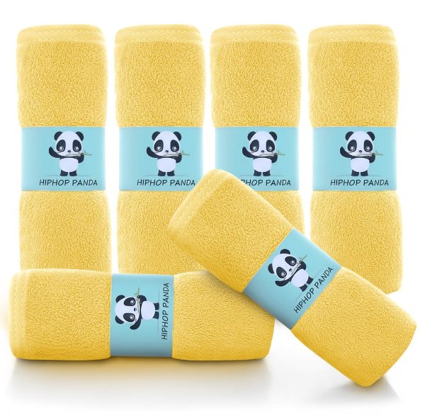 HIPHOP PANDA 婴儿竹纤维小方巾 6片