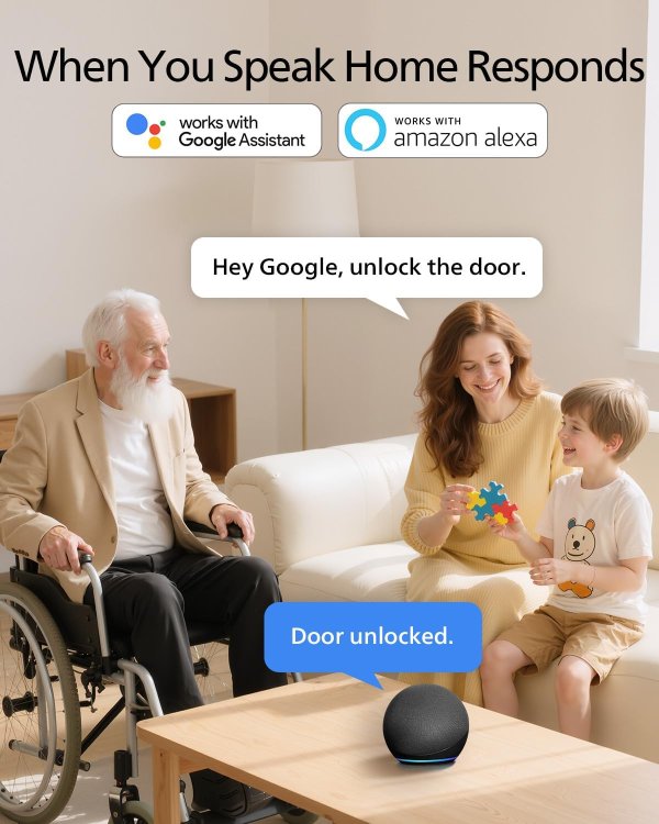 Wi-Fi Smart Door Lock Fingerprint Passcode