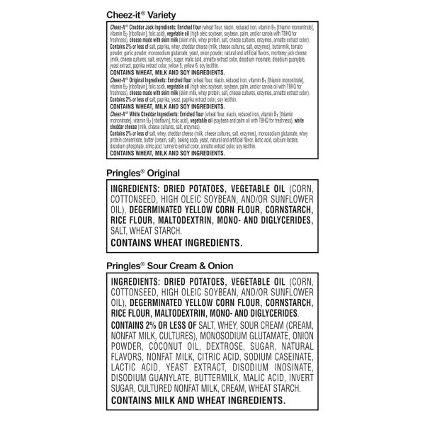 Pringles & Cheez-It Snack Variety Pack 36 Count