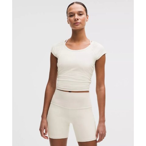 Gathered Scoop-Neck Women s T-Shirt