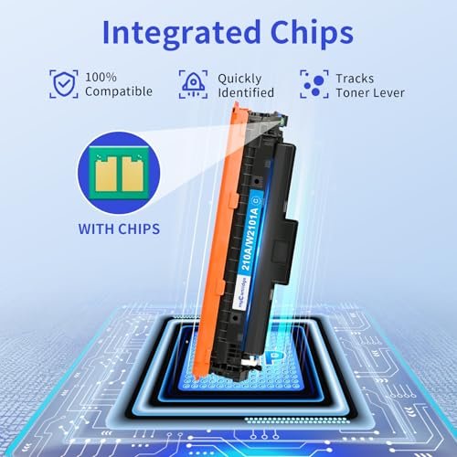 210A Toner Cartridges 4-Pack with Chip