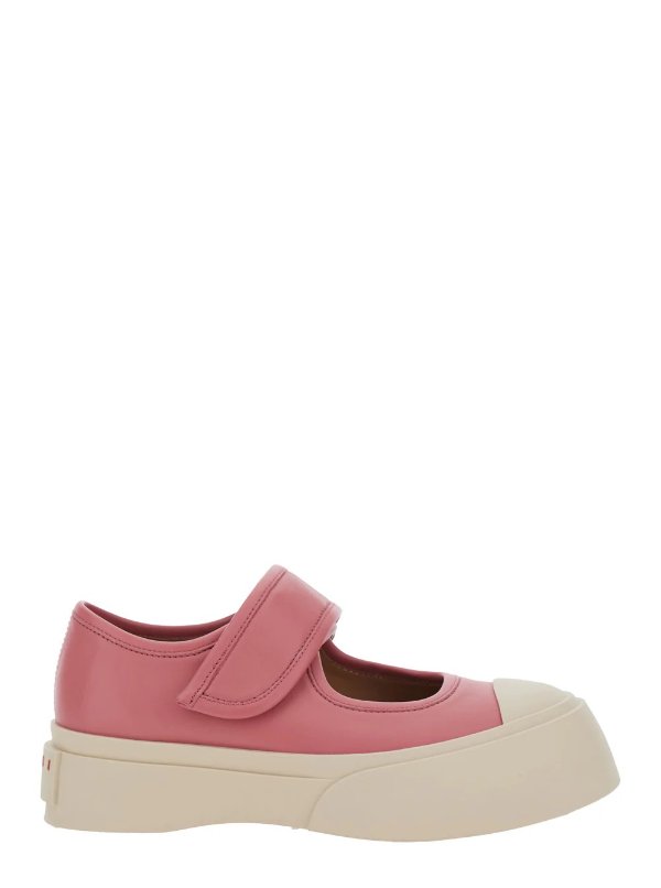  Mary Jane Pink Sandals Touch-Strap