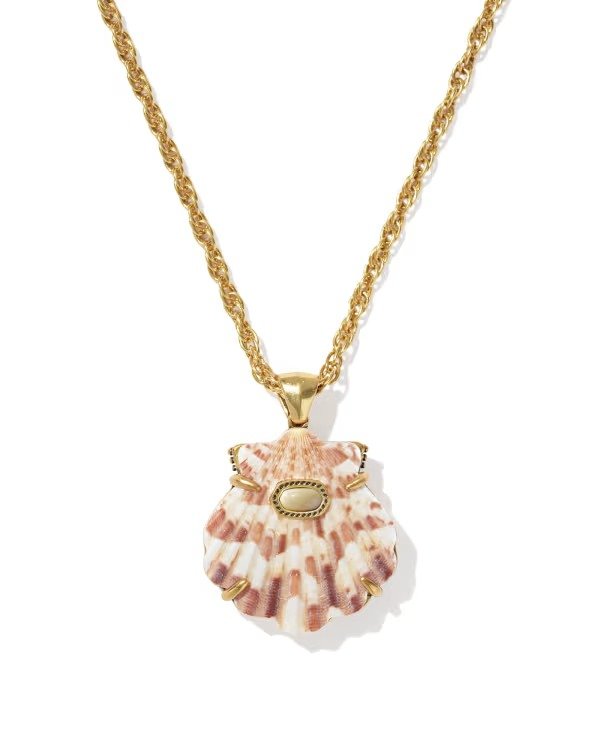 Lucia Gold Short Pendant Necklace