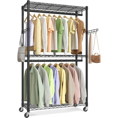 ULGR413B01 Clothes Rack 35.4 Inch Black