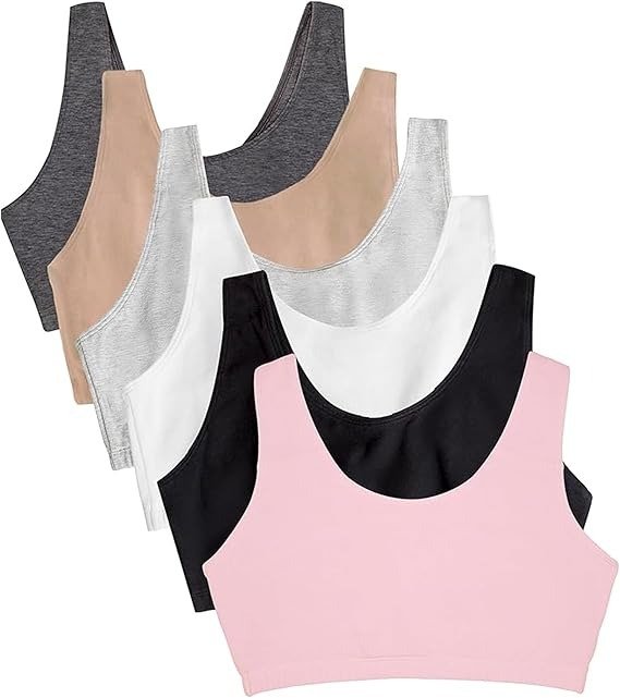 Fruit of the Loom Women's Tank Sports Bra Pack