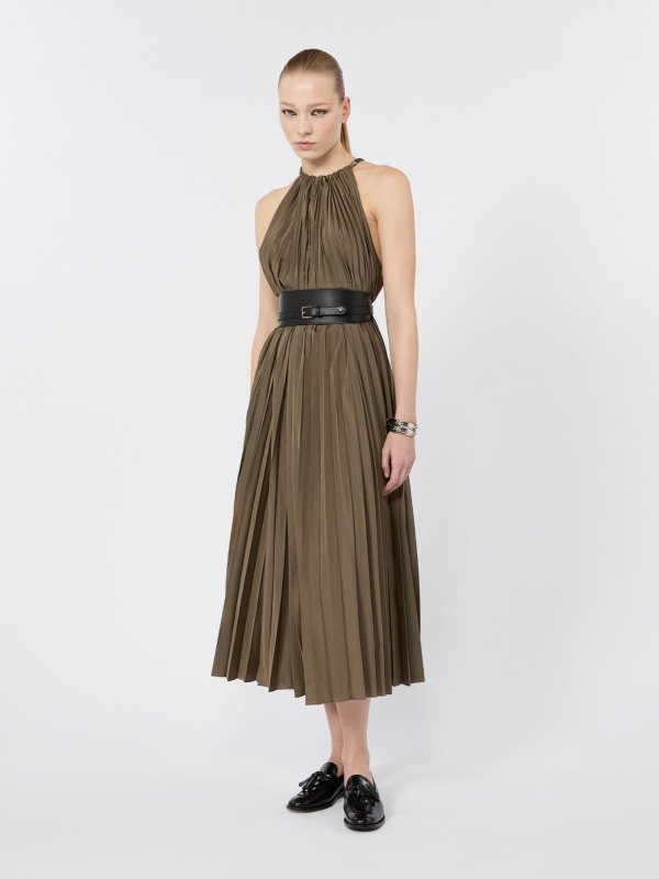  Sleeveless Plisse Dress