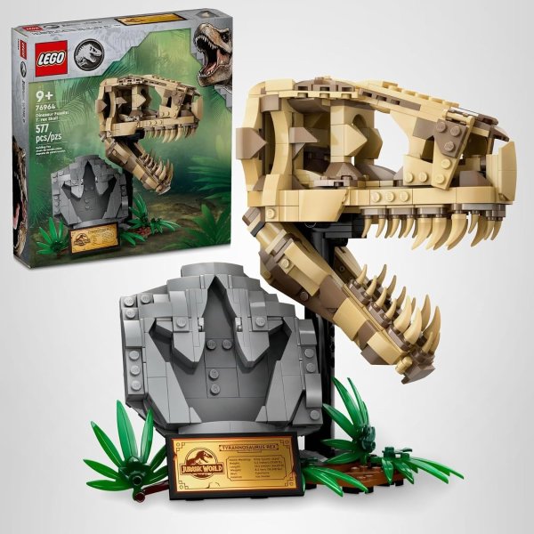  Jurassic World 76964 T Rex Skull Building Toy for Ages 9+