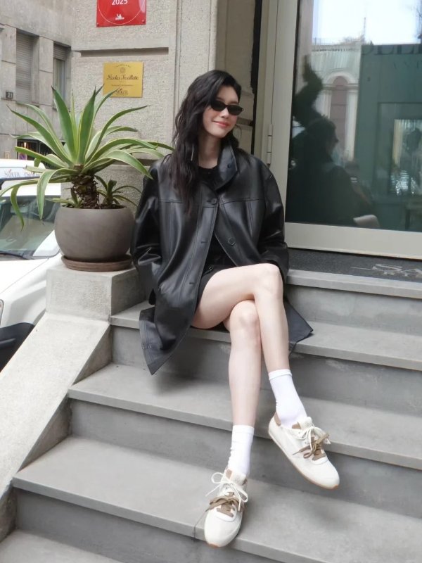 Bond Mesh and Leather Low-Top Sneakers