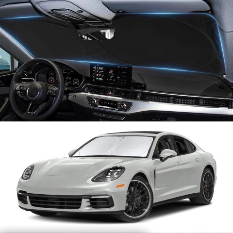 INSAUTO Porsche Panamera Front Windshield Sunshade 210T