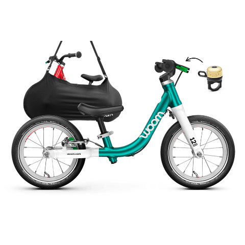 woom GO 1 12英寸 金属蓝儿童车