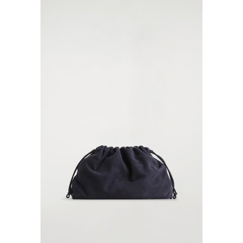 COSCavatelli Clutch Bag Suede Navy
