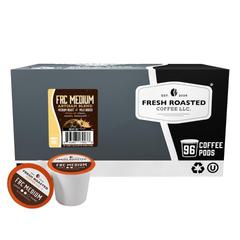 Fresh Roasted Coffee FRC Medium Roast K-Cup Pods 96 Count