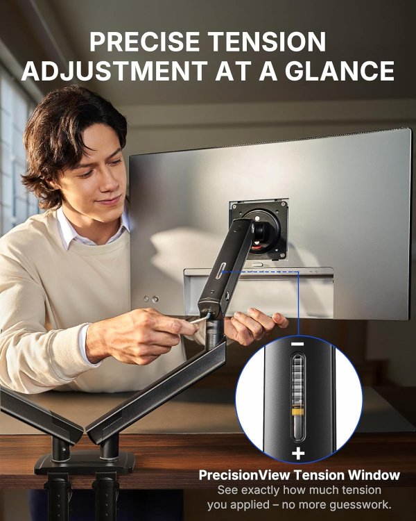 FlowLift Pro Dual Monitor Mount 13–32 Inch