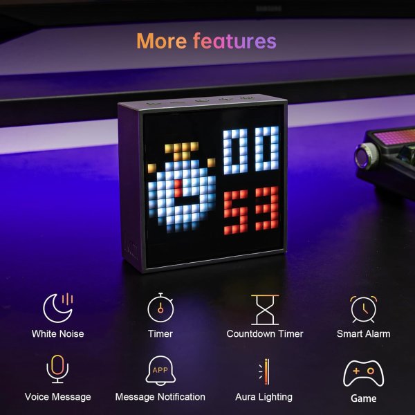 TimeBox Evo Pixel Bluetooth Speaker 16x16 LED Black