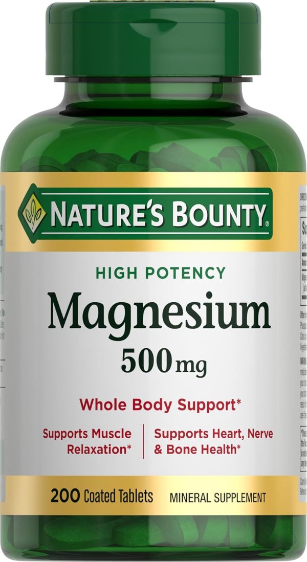 Nature's Bounty 镁片 500mg 200片