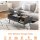 Sweetcrispy Lift Top Coffee Table Black with Storage