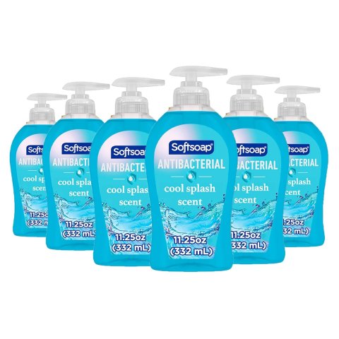 Softsoap Clean & Protect Antibacterial Hand Soap Cool Splash 11.25oz 6 Pack