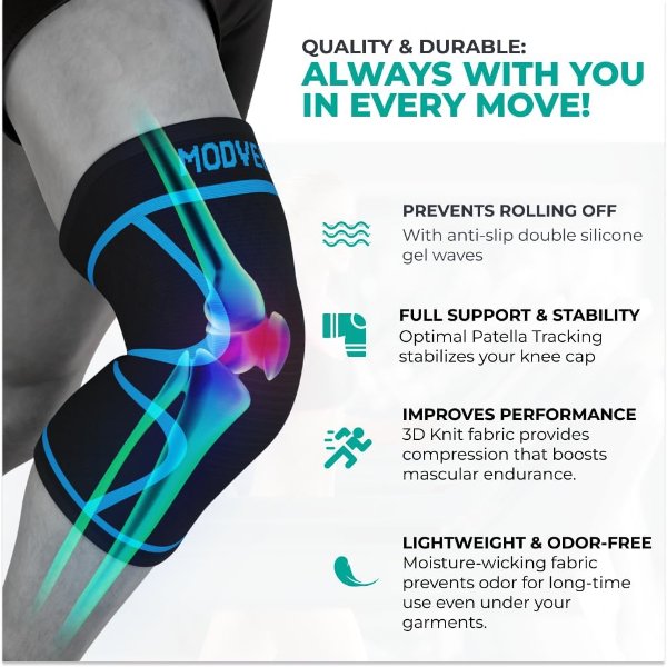 Modvel Knee Braces Blue XS 2-Pack
