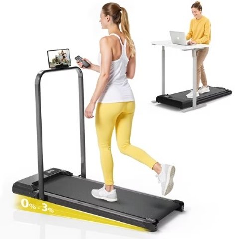 Redliro 2 in 1 Walking Pad Treadmill with Incline LED Display