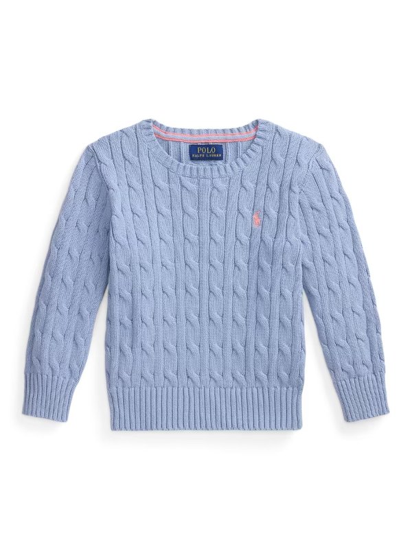 Cable-Knit 精梳棉童毛衣