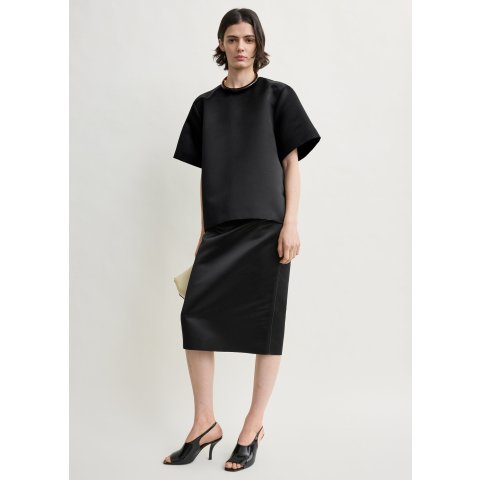 Duchess Satin Tee Black