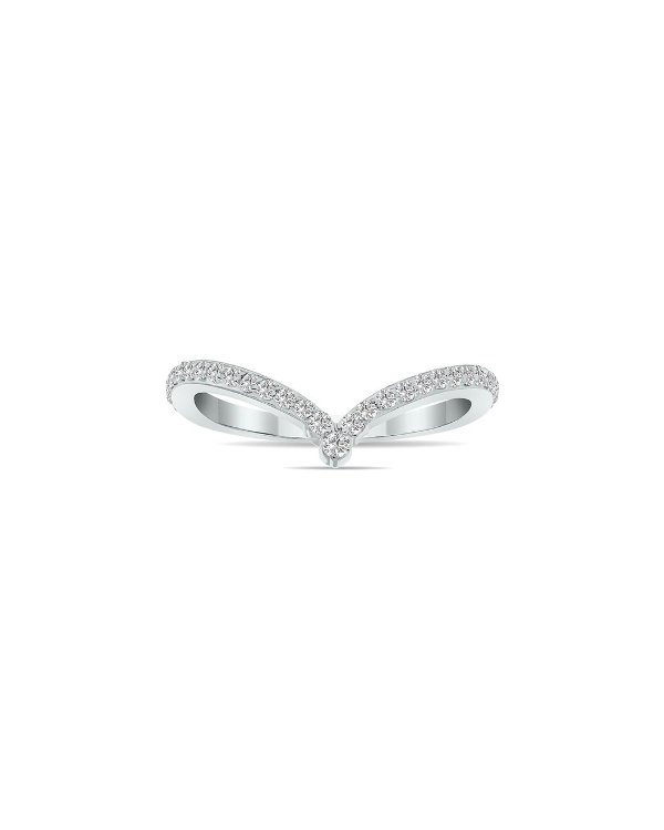 14K Lab-Grown Diamond V-Shape Ring 0.33 ct