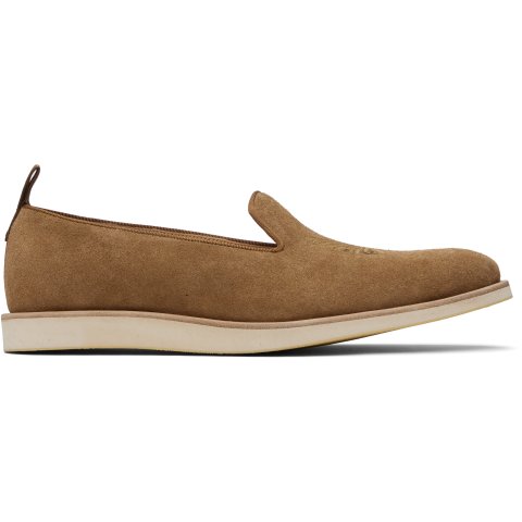 NeedlesPapillon Embroidered Loafers Tan