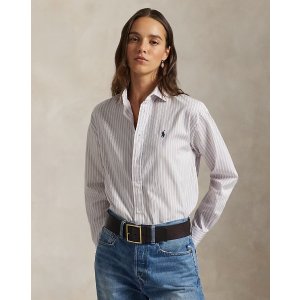 Ralph Lauren 条纹棉衬衫 宽松版