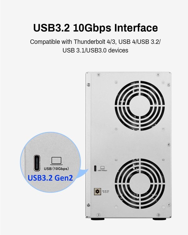 TERRAMASTER D6-320 Hard Drive Enclosure USB 3.2 Type-C