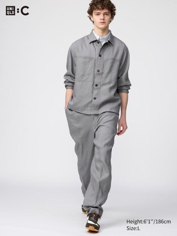 Men's Wide Linen Pants