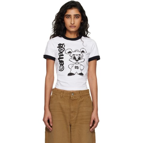 Carhartt WIP 白色圆领T恤 M码